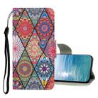 For Xiaomi Redmi Note 11 4G Colored Drawing Pattern Flip Leather Case(Diamond Totem) - 1