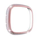 For Fitbit Versa 3 / Sense Diamond PC Half-pack Watch Case(Pink) - 1