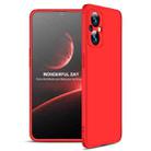 For OPPO Reno7 Z 5G / A96 5G / Reno7 Lite / F21 Pro 5G / OnePlus Nord N20 5G GKK Three Stage Splicing Full Coverage PC Phone Case(Red) - 1