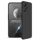 For Realme 9 Pro GKK Three Stage Splicing Full Coverage PC Phone Case(Black) - 1