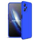 For Realme 9 Pro GKK Three Stage Splicing Full Coverage PC Phone Case(Blue) - 1