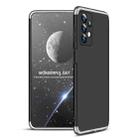 For Samsung Galaxy A13 4G GKK Three Stage Splicing Full Coverage PC Phone Case(Black Silver) - 1