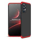 For Samsung Galaxy A23 GKK Three Stage Splicing Full Coverage PC Phone Case(Black Red) - 1