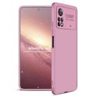 For Xiaomi Poco M4 Pro 5G GKK Three Stage Splicing Full Coverage PC Phone Case(Rose Gold) - 1