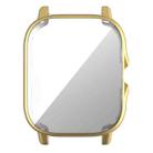 For Amazfit GTS 2 Full Coverage TPU Electroplating Watch Case(Gold) - 1