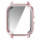 For Amazfit GTS 3 Full Coverage TPU Electroplating Watch Case(Pink) - 1