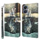 For OnePlus Nord N20 5G / OPPO A96 5G 3D Painting Pattern Flip Leather Phone Case(Cat Tiger) - 1