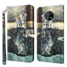 For Nokia G50 3D Painting Pattern Flip Leather Phone Case(Cat Tiger) - 1