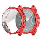 For Fossil Gen 4 FTW6022 Full Coverage TPU Electroplating Watch Case(Red) - 1