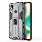 For Xiaomi Redmi 10A Supersonic PC + TPU Shock-proof Phone Case with Holder(Grey) - 1