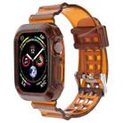 Transparent Watch Band For Apple Watch Series 8&7 41mm / SE 2&6&SE&5&4 40mm / 3&2&1 38mm(Transparent Brown) - 1