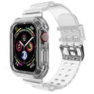 Transparent Watch Band For Apple Watch Series 8&7 45mm / SE 2&6&SE&5&4 44mm / 3&2&1 42mm(Transparent) - 1