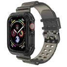 Transparent Watch Band For Apple Watch Ultra 49mm / Series 8&7 45mm / SE 2&6&SE&5&4 44mm / 3&2&1 42mm(Transparent Black) - 1