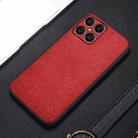 For Honor X8 Shockproof Cloth Texture PC+ TPU Phone Case(Red) - 1