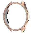 For Samsung Galaxy Watch 3 41mm Single Row Diamond PC Watch Case(Rose Gold) - 1