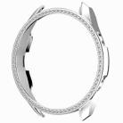 For Samsung Galaxy Watch 3 41mm Single Row Diamond PC Watch Case(Silver) - 1