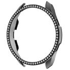 For Samsung Galaxy Watch 3 45mm Single Row Diamond PC Watch Case(Black) - 1