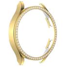 For Samsung Galaxy Watch4 40mm Single Row Diamond Hollowed PC Watch Case(Gold) - 1