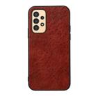 For Samsung Galaxy A13 4G Crazy Horse Texture PU Phone Case(Coffee) - 1