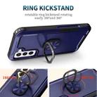 For Samsung Galaxy S21+ 5G 3 in 1 Ring Holder PC + TPU Phone Case(Navy Blue) - 2