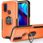 For Motorola Moto G Pure 3 in 1 Ring Holder PC + TPU Phone Case(Orange) - 1