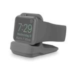 Silicone Charging Holder for Apple Watch(Grey) - 1