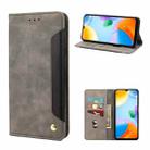 For Xiaomi Redmi 10C Skin Feel Splicing Leather Phone Case(Grey) - 1