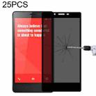 25 PCS Full Cover Anti-peeping Tempered Glass Film For Xiaomi Redmi Note 4G / 5G - 1