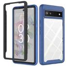 For Google Pixel 6a Starry Sky Solid Color Series PC + TPU Phone Case(Blue) - 1