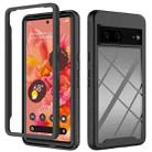 For Google Pixel 7 5G Starry Sky Solid Color Series PC + TPU Phone Case(Black) - 1