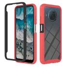 For Nokia X100 Starry Sky Solid Color Series PC + TPU Phone Case(Red) - 1