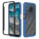 For Nokia X100 Starry Sky Solid Color Series PC + TPU Phone Case(Blue) - 1