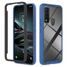 For TCL 20 XE Starry Sky Solid Color Series PC + TPU Phone Case(Blue) - 1