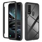 For TCL 20 XE Starry Sky Solid Color Series PC + TPU Phone Case(Black) - 1