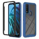 For TCL 30 XE 5G Starry Sky Solid Color Series PC + TPU Phone Case(Blue) - 1