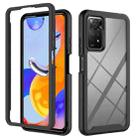 For Xiaomi Redmi Note 11 Pro 5G / 4G Foreign Starry Sky Solid Color Series PC + TPU Phone Case(Black) - 1