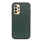 For Samsung Galaxy A13 4G Litchi Texture Genuine Leather Phone Case(Green) - 1