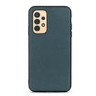 For Samsung Galaxy A13 4G Sheep Texture Genuine Leather Shockproof Phone Case(Green) - 1