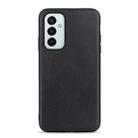 For Samsung Galaxy M23 / F23 5G Sheep Texture Genuine Leather Shockproof Phone Case(Black) - 1