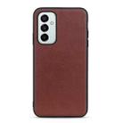 For Samsung Galaxy M23 / F23 5G Sheep Texture Genuine Leather Shockproof Phone Case(Brown) - 1