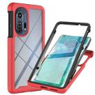 For Motorola Edge+ 2022 Starry Sky Solid Color Series PC + TPU Phone Case with PET Film(Red) - 1