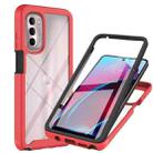 For Motorola Moto G Stylus 2022 5G Starry Sky Solid Color Series PC + TPU Phone Case with PET Film(Red) - 1