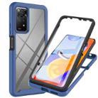 For Xiaomi Redmi Note 11 Pro 5G / 4G Foreign Starry Sky Solid Color Series PC + TPU Phone Case with PET Film(Blue) - 1