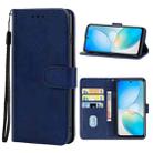 For Infinix Hot 12 Leather Phone Case (Blue) - 1