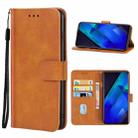 For Infinix Note 12 / G88 Leather Phone Case (Brown) - 1