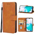 For Vivo iQOO Z6 Pro Leather Phone Case (Brown) - 1