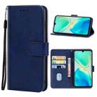 For vivo S15e Leather Phone Case (Blue) - 1