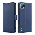 For Blackview A55 Ultra-thin Voltage Side Buckle PU + TPU Leather Phone Case(Blue) - 1