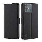 For Blackview A55 Pro Ultra-thin Voltage Side Buckle PU + TPU Leather Phone Case(Black) - 1