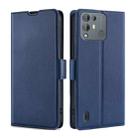 For Blackview A55 Pro Ultra-thin Voltage Side Buckle PU + TPU Leather Phone Case(Blue) - 1